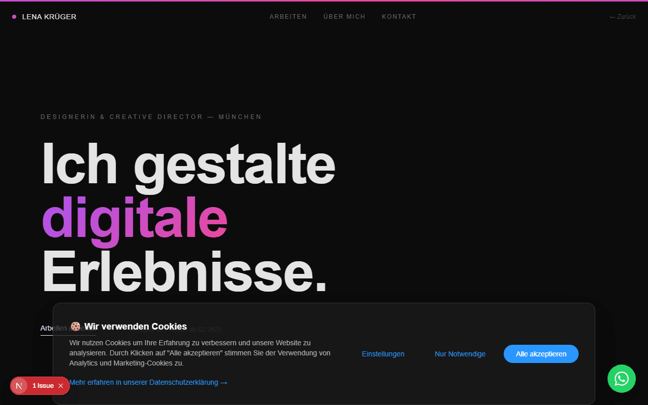Portfolio Demo Website