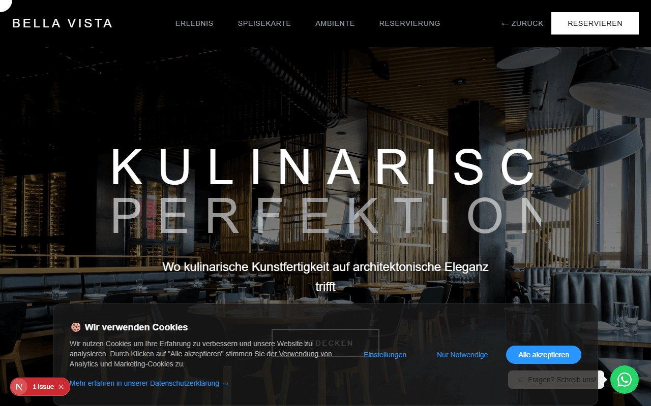 Restaurant Demo Website